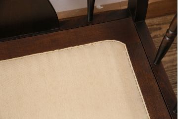 中古　北海道民芸家具　オレンジカラーが温かみのある雰囲気を醸し出す一人掛けソファ(1シーター、1Pソファ、椅子)(R-049185)