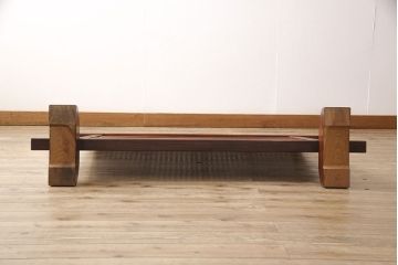 中古　総ケヤキ材　漆塗り　高級品!上質な和の空間を演出する障子付き衝立(つい立て、パーテーション、仕切り)(R-049194)