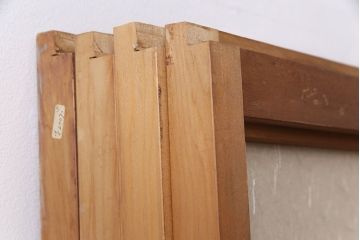 アンティーク建具　日本風情が感じられる雪見障子戸4枚セット(摺り上げ障子戸、引き戸、擦り上げ障子戸、擦上障子戸、建具)(R-049199)