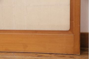 アンティーク建具　日本風情が感じられる雪見障子戸4枚セット(摺り上げ障子戸、引き戸、擦り上げ障子戸、擦上障子戸、建具)(R-049199)