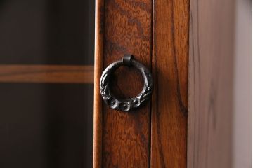 中古　民芸家具　岩谷堂箪笥　お部屋のちょっとしたスペースに置ける、スリムな収納棚(戸棚、多目棚)(R-049202)