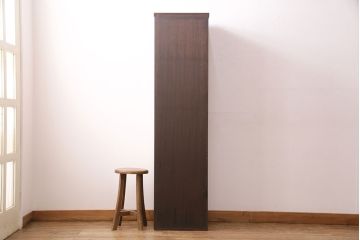 中古　民芸家具　岩谷堂箪笥　お部屋のちょっとしたスペースに置ける、スリムな収納棚(戸棚、多目棚)(R-049202)