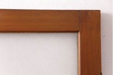 アンティーク建具　ヒノキ材　昭和レトロな空間づくりにおすすめの木製ドア(ガラス扉、建具)(R-049206)