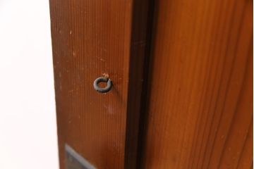 アンティーク建具　ヒノキ材　昭和レトロな空間づくりにおすすめの木製ドア(ガラス扉、建具)(R-049206)