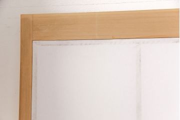 アンティーク建具　使い込まれた風合いが趣溢れる雪見障子戸4枚セット(摺り上げ障子戸、引き戸、擦り上げ障子戸、擦上障子戸、建具)(R-049212)