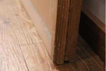 和製アンティーク　細かな升格子が美しい!上質な空間作りを叶える障子戸2枚セット(引き戸、建具)(R-049215)