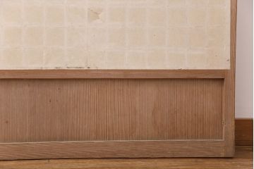 和製アンティーク　細かな升格子が美しい!上質な空間作りを叶える障子戸2枚セット(引き戸、建具)(R-049215)