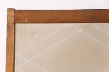 和製アンティーク　二重菱のデザインが珍しい!品のある和を演出する障子戸2枚セット(引き戸、建具)(R-049216)