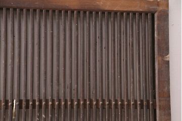 アンティーク建具　長い歳月を経た時代の味わいを感じる総ケヤキ材製蔵戸(玄関戸、引き戸、建具)(R-049223)