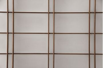 和製アンティーク　秋田県産　腰板ケヤキ材　レトロな空間づくりにおすすめなガラス戸4枚セット(引き戸、建具)(R-049226)