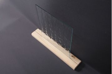 非売品　リメイク用ガラスパーツ　アクセントになるデザインガラス　クリアーウォーター(新品ガラス、無色ガラス、ゆらゆらガラス)(R-049231)