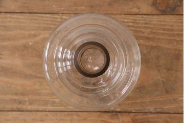 和製アンティーク　平芯4分芯　使い込まれた風合いとレトロな雰囲気が魅力の吊り下げオイルランプ(ハンギングランプ、吊り下げランプ、ランタン)(R-049232)