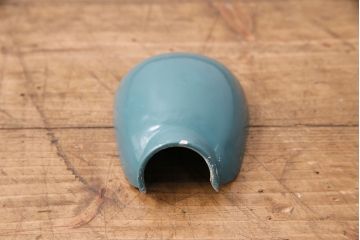 和製アンティーク　ブルーカラーがお部屋のアクセントになる、お洒落な吊り下げ照明(天井照明、ペンダントライト、シェード)(R-049236)