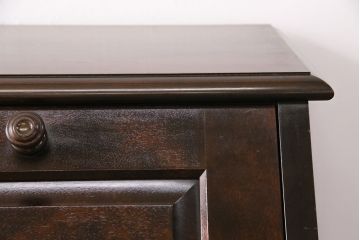 中古　北海道民芸家具　希少な絶版品!両袖タイプで収納力も抜群のライティングビューロー(デスク、在宅ワーク、在宅用両袖机)(R-049240)