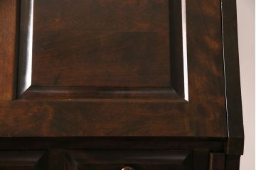 中古　北海道民芸家具　希少な絶版品!両袖タイプで収納力も抜群のライティングビューロー(デスク、在宅ワーク、在宅用両袖机)(R-049240)