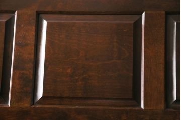 中古　北海道民芸家具　希少な絶版品!両袖タイプで収納力も抜群のライティングビューロー(デスク、在宅ワーク、在宅用両袖机)(R-049240)