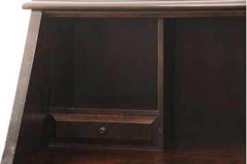 中古　北海道民芸家具　希少な絶版品!両袖タイプで収納力も抜群のライティングビューロー(デスク、在宅ワーク、在宅用両袖机)(R-049240)