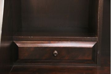 中古　北海道民芸家具　希少な絶版品!両袖タイプで収納力も抜群のライティングビューロー(デスク、在宅ワーク、在宅用両袖机)(R-049240)
