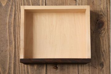 中古　北海道民芸家具　希少な絶版品!両袖タイプで収納力も抜群のライティングビューロー(デスク、在宅ワーク、在宅用両袖机)(R-049240)