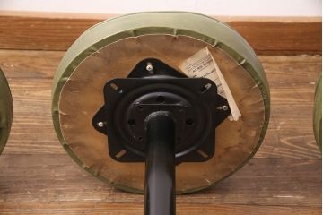 ヴィンテージ家具　アメリカビンテージ　脚のデザインがおしゃれ!レトロな雰囲気を醸しだす回転チェア3脚セット(カウンタースツール、ハイスツール、ハイチェア)(R-049244)