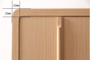 中古　広島・府中家具　並厚　三方柾目造り　すっきりとした佇まいの上品なワードローブ(定価約48万円)(桐タンス、洋服タンス、桐箪笥、桐たんす)(R-049245)
