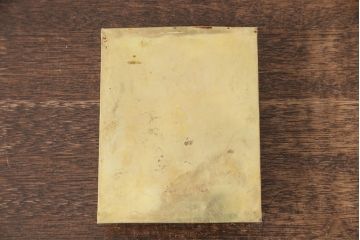イギリスビンテージ　平芯5分芯　置いてあるだけでお洒落!古びた風合いが格好良い真鍮製オイルランタン(ランプ、ディスプレイ)(R-049252)