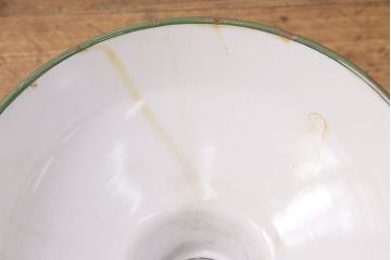 アンティーク照明　昭和レトロ　グリーンカラーが空間のアクセントになる天井照明(吊り下げ照明、ペンダントライト、シェード)(R-049253)