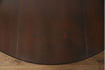 中古　松本民芸家具　B.R型　クラシカルな脚が目を引くバタフライテーブル(定価約42万円)(ゲートレッグテーブル、ダイニングテーブル)(R-049256)
