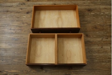中古　松本民芸家具　C-II型　シックな佇まいが和洋折衷の空間に取り入れやすいC-型サイドボード　定価約60万5千円　(R-049257)