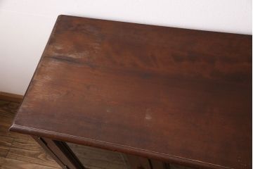 中古　松本民芸家具　C-II型　シックな佇まいが和洋折衷の空間に取り入れやすいC-型サイドボード(リビングボード、キャビネット、戸棚、収納棚)(定価約60万5千円)(R-049257)