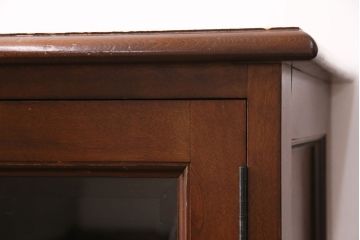 中古　松本民芸家具　C-II型　シックな佇まいが和洋折衷の空間に取り入れやすいC-型サイドボード(リビングボード、キャビネット、戸棚、収納棚)(定価約60万5千円)(R-049257)