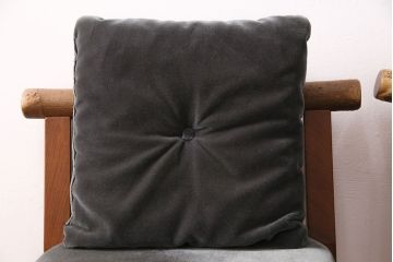 和製ヴィンテージ　民芸家具　チーク材　どっしりとした重厚感のあるチェア2脚セット(ダイニングチェア、椅子、ビンテージ、バラ売り可能)(R-049258)
