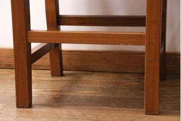 和製ヴィンテージ　民芸家具　チーク材　どっしりとした重厚感のあるチェア2脚セット(ダイニングチェア、椅子、ビンテージ、バラ売り可能)(R-049258)