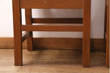 和製ヴィンテージ　民芸家具　チーク材　どっしりとした重厚感のあるチェア2脚セット(ダイニングチェア、椅子、ビンテージ、バラ売り可能)(R-049259)