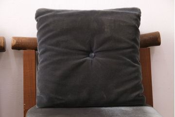 和製ヴィンテージ　民芸家具　チーク材　どっしりとした重厚感のあるチェア2脚セット(ダイニングチェア、椅子、ビンテージ、バラ売り可能)(R-049260)