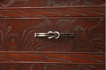 中古美品　江戸指物家具　きむら　桑材・桐材　上品な和の雰囲気を演出する引き出し15杯のチェスト(定価約65万円)(引き出し、和タンス)(R-049262)