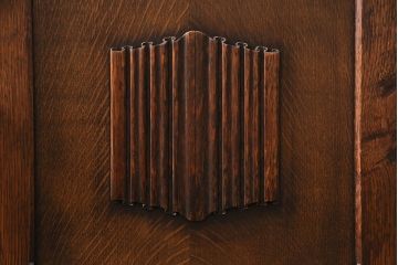 ヴィンテージ家具　イギリスビンテージ　オーク材　シックで重厚な佇まいのブックシェルフ(本棚、飾り棚、オープンラック)(R-049266)