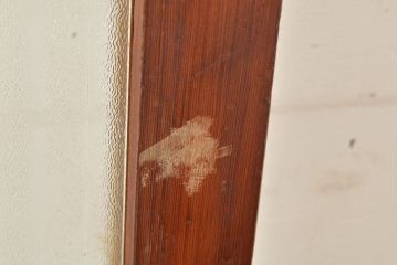 ヴィンテージ建具　昭和中期　銀モールガラス　温かみある色合いで空間を明るくしてくれるガラス戸2枚セット　(R-049274)