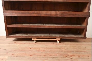 【簡易リペア限定品】和製アンティーク　明治〜大正期　松材・杉材　シンプルなオープンラック(飾り棚、収納棚)(R-049275)