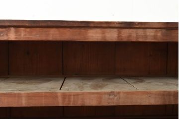 【簡易リペア限定品】和製アンティーク　明治〜大正期　松材・杉材　シンプルなオープンラック(飾り棚、収納棚)(R-049275)