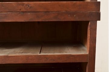 【簡易リペア限定品】和製アンティーク　明治〜大正期　松材・杉材　シンプルなオープンラック(飾り棚、収納棚)(R-049275)