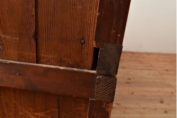 【簡易リペア限定品】和製アンティーク　明治〜大正期　松材・杉材　シンプルなオープンラック(飾り棚、収納棚)(R-049275)