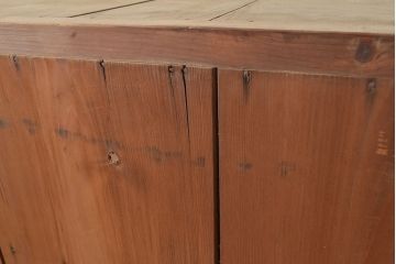 和製アンティーク　明治〜大正期　松材・杉材　シンプルなオープンラック(飾り棚、収納棚)(R-049275)