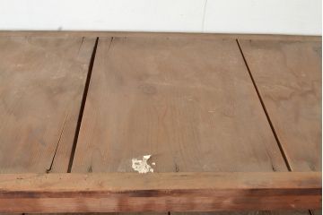 【簡易リペア限定品】和製アンティーク　明治〜大正期　松材・杉材　シンプルなオープンラック(飾り棚、収納棚、ローボード)(R-049276)