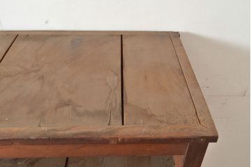 【簡易リペア限定品】和製アンティーク　明治〜大正期　松材・杉材　シンプルなオープンラック(飾り棚、収納棚、ローボード)(R-049276)