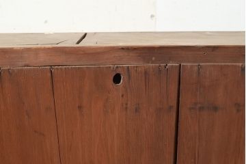 【簡易リペア限定品】和製アンティーク　明治〜大正期　松材・杉材　シンプルなオープンラック(飾り棚、収納棚、ローボード)(R-049276)