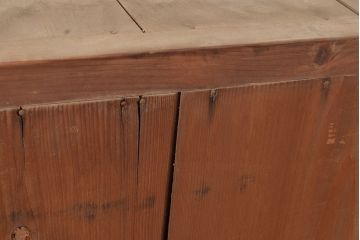 【簡易リペア限定品】和製アンティーク　明治〜大正期　松材・杉材　シンプルなオープンラック(飾り棚、収納棚、ローボード)(R-049276)