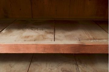 【簡易リペア限定品】和製アンティーク　明治〜大正期　松材・杉材　シンプルなオープンラック(飾り棚、収納棚、ローボード)(R-049277)