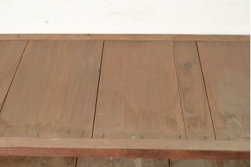 【簡易リペア限定品】和製アンティーク　明治〜大正期　松材・杉材　シンプルなオープンラック(飾り棚、収納棚、ローボード)(R-049277)
