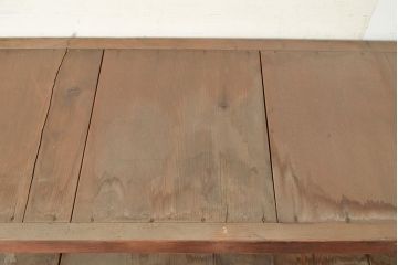 【簡易リペア限定品】和製アンティーク　明治〜大正期　松材・杉材　シンプルなオープンラック(飾り棚、収納棚、ローボード)(R-049277)
